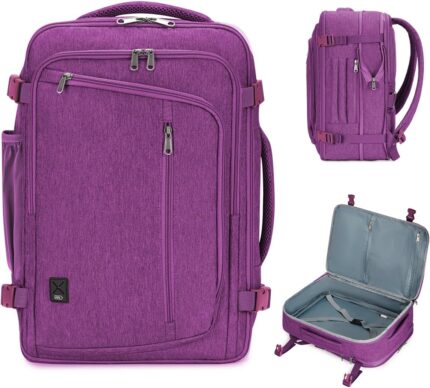WANDF Expandable 17 Inch Laptop Travel Backpack For Spirit Airlines
