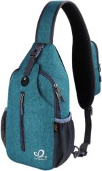 WATERFLY Crossbody Sling Backpack Sling Bag Travel Hiking Chest Bag