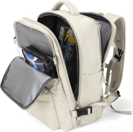 WONHOX Large Travel Backpack Carry on Flight Approved Laptop Work