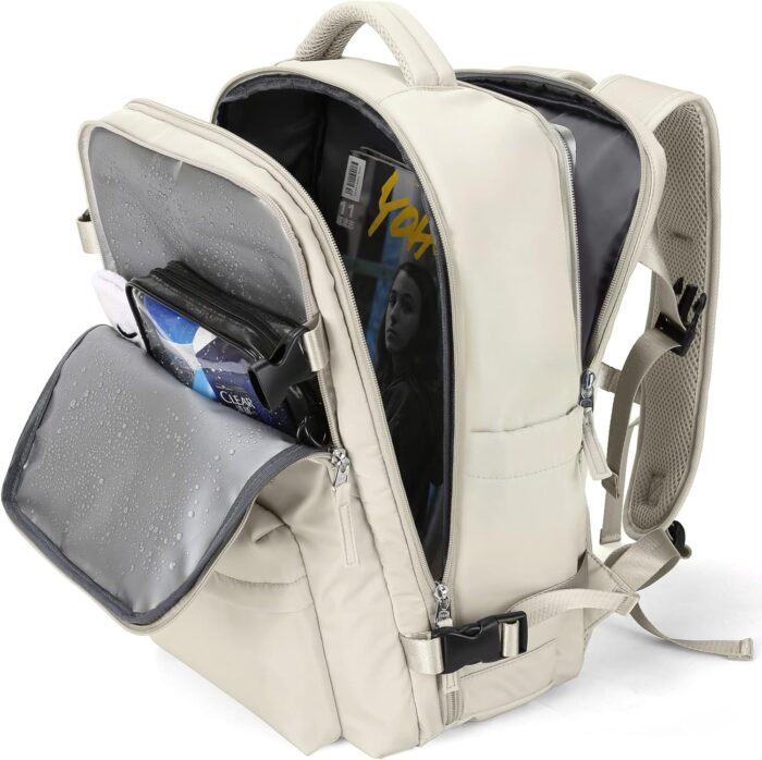 WONHOX Large Travel Backpack Carry on Flight Approved Laptop Work