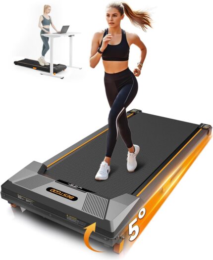Walking Pad Treadmill, BestGod Incline Under Desk Treadmill