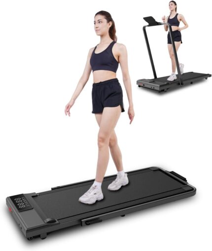 Walking Pad Treadmill with Handle bar, 3.0HP Folding