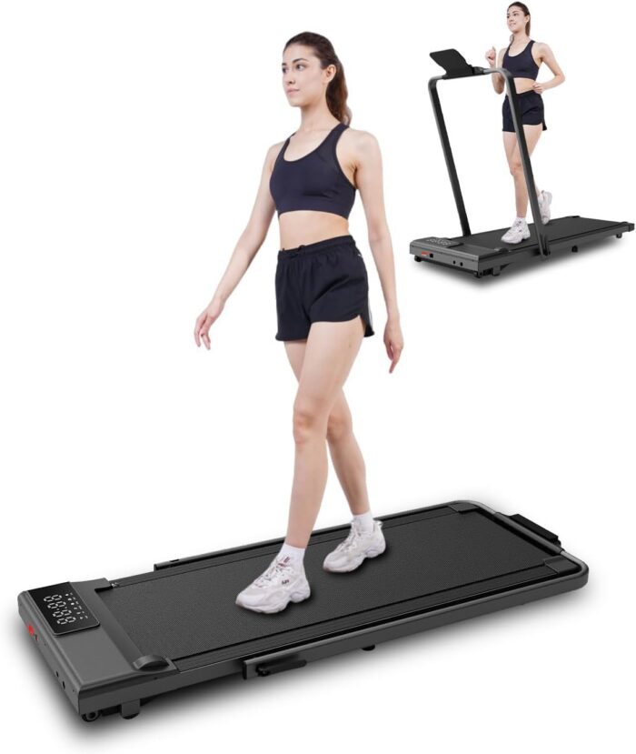 Walking Pad Treadmill with Handle bar, 3.0HP Folding