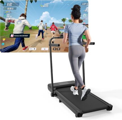 Walking Pad Treadmill with Incline 300lbs Capacity Folding