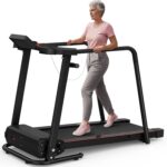 Walking Treadmill for Seniors with Extended Long Handrails