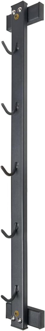 Wall Mounted Lat Pull Down Bar Organizer with Hooks, Home