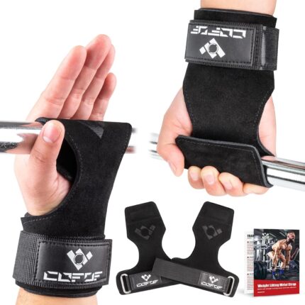 Weight Lifting Wrist Strap, Double Layer Leather Wrist Strap