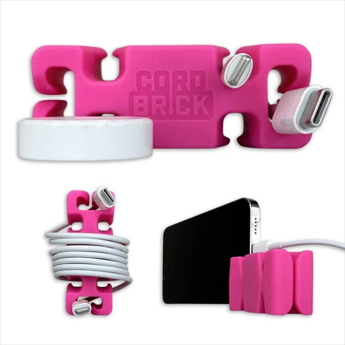 Weighted Cord Holder for Nightstand - Phone Charger Cable Management