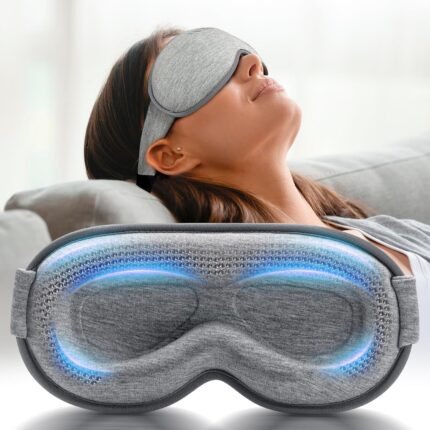 Weighted Eye Mask for Sleeping - Blackout Sleep Mask for Women Men,