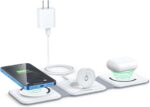 Wireless Charger 3 in 1,RTOPS Magnetic Travel Wireless Charging