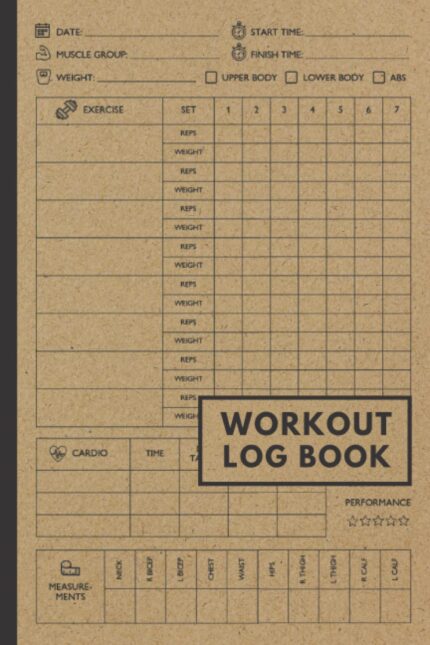 Workout Log Book: Gym Weight Lifting Log Book & Workout