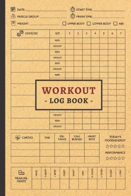 Workout Log Book: Weight Lifting Log Book Journal for Men