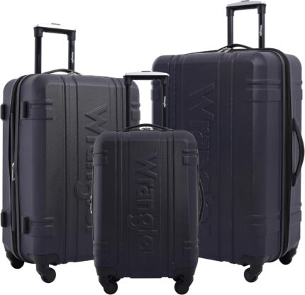 Wrangler Astral Travel Luggage, Dark Sapphire, 3 Piece Set