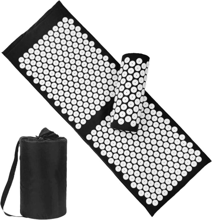XiaoMaGe Acupressure Mat and Pillow Set with Bag - Extra Long