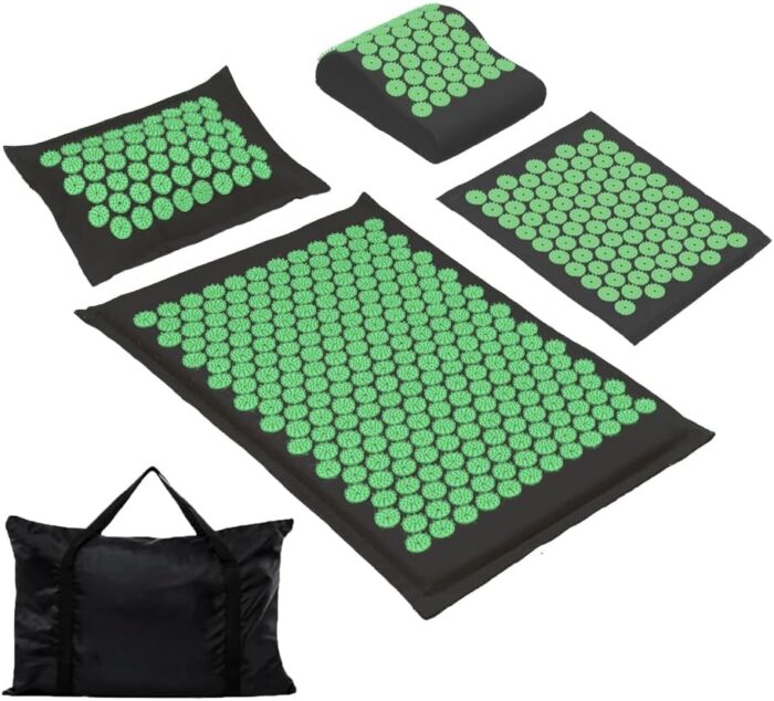 XiaoMaGe Acupressure Mat and Pillow Set with Carrying Bag -