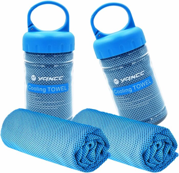 YQXCC 2 Pack Cooling Towel (47"x12") Ice Towel for Neck,