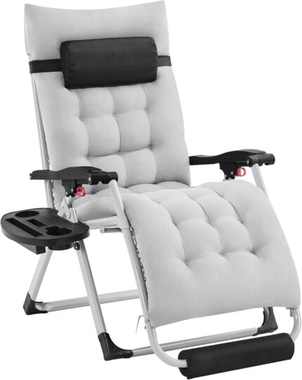 Yaheetech Zero Gravity Chair, Folding Reclining Lounge Recliner with