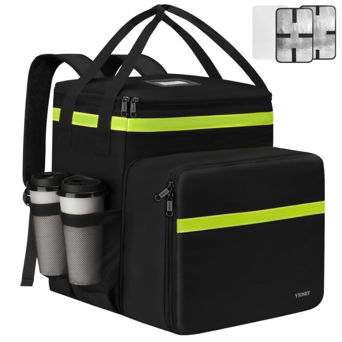 Ytonet Food Delivery Backpack with 7 Cup Holders, XX-Large Expandable