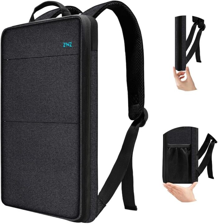 ZINZ Slim & Expandable Laptop Backpack Water Resistant Travel Backpack