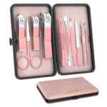 ZIZZON Travel Mini Manicure Set Nail Clipper Set 10 in 1 Stainless
