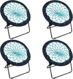 Zenithen Limited Foldable Bunjo Bungee Chair for Dorms, Living Rooms,