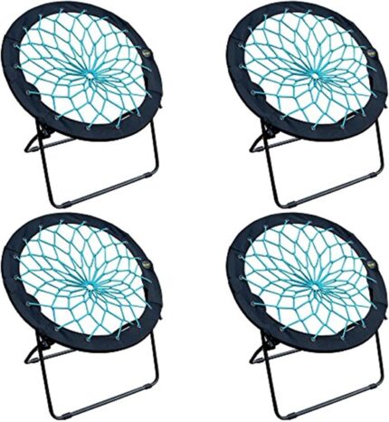 Zenithen Limited Foldable Bunjo Bungee Chair for Dorms, Living Rooms,