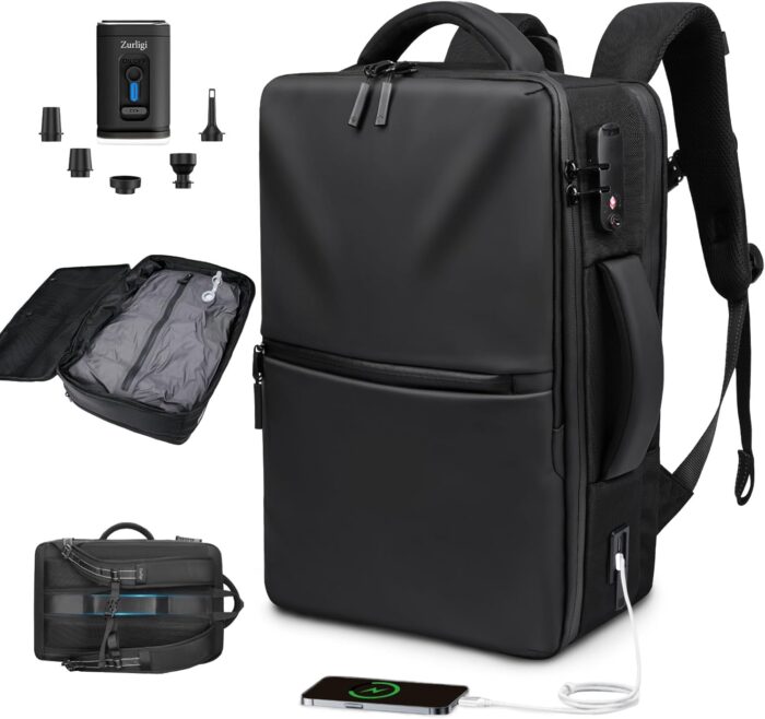 Zurligi Vacuum Backpack Travel - Extra Large 70L Expandable Vacuum