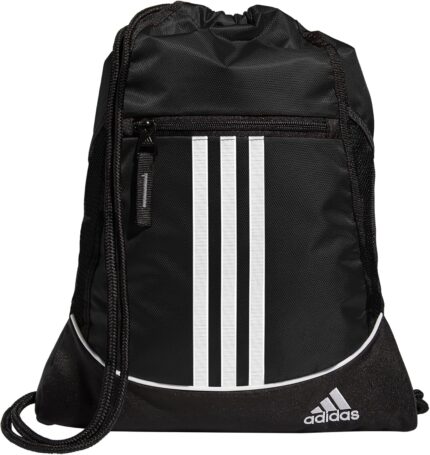 adidas Alliance Sackpack, Drawstring, Lightweight Small Gym
