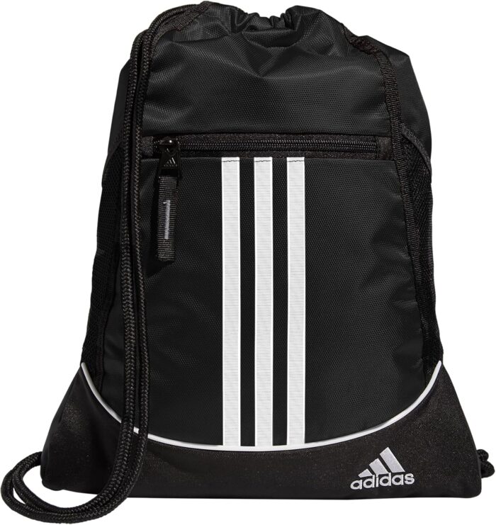 adidas Alliance Sackpack, Drawstring, Lightweight Small Gym