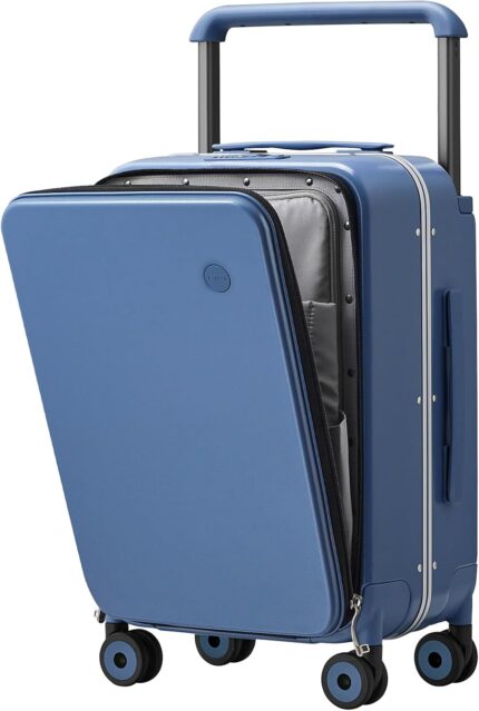 mixi Carry On Luggage Wide Handle Luxury Design Rolling Travel