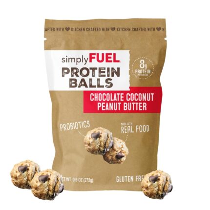 simplyFUEL Whole Food Protein Balls with Probiotics - Chocolate