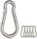 sprookber Stainless Steel Spring Snap Hook Carabiner - 304