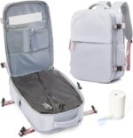 suwasp Vacuum Compression Backpack, 45L Expandable Travel Backpack