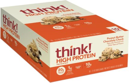 think! Protein Bars, High Protein Snacks, Gluten Free, High Fiber,