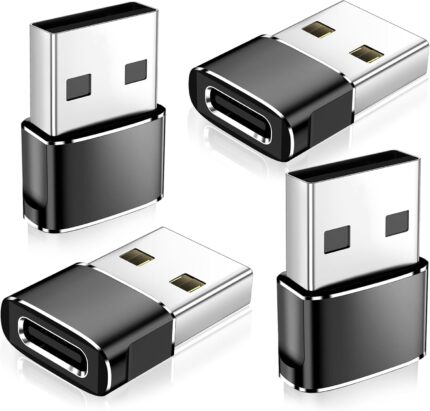 𝟒𝐏𝐚𝐜𝐤 𝐔𝐩𝐠𝐫𝐚𝐝𝐞𝐝 USB to USB C Adapter,Type-C Female to A Male Car