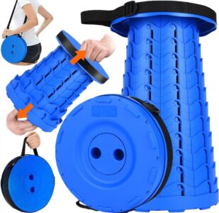 Fishboy Upgraded Collapsible Stool, 400lbs Max Weight, Lightweight But