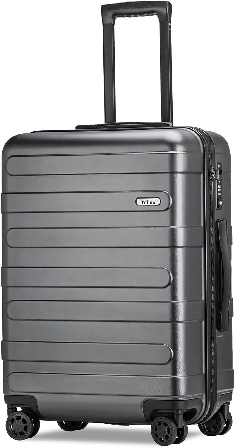 Carry-on Luggage with Spinner Wheels,Suitcases PC+ABS Hard Shell -